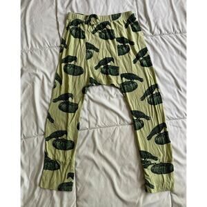 Kate Quinn Raven & Pumpkin Harem Lounge Pants Size 5 Kid's Green Black